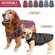 thumbnail image 3 of Chaleco impermeable a prueba de viento Reversible estilo británico a cuadros para perros abrigo de invierno cálido, 3 of 4