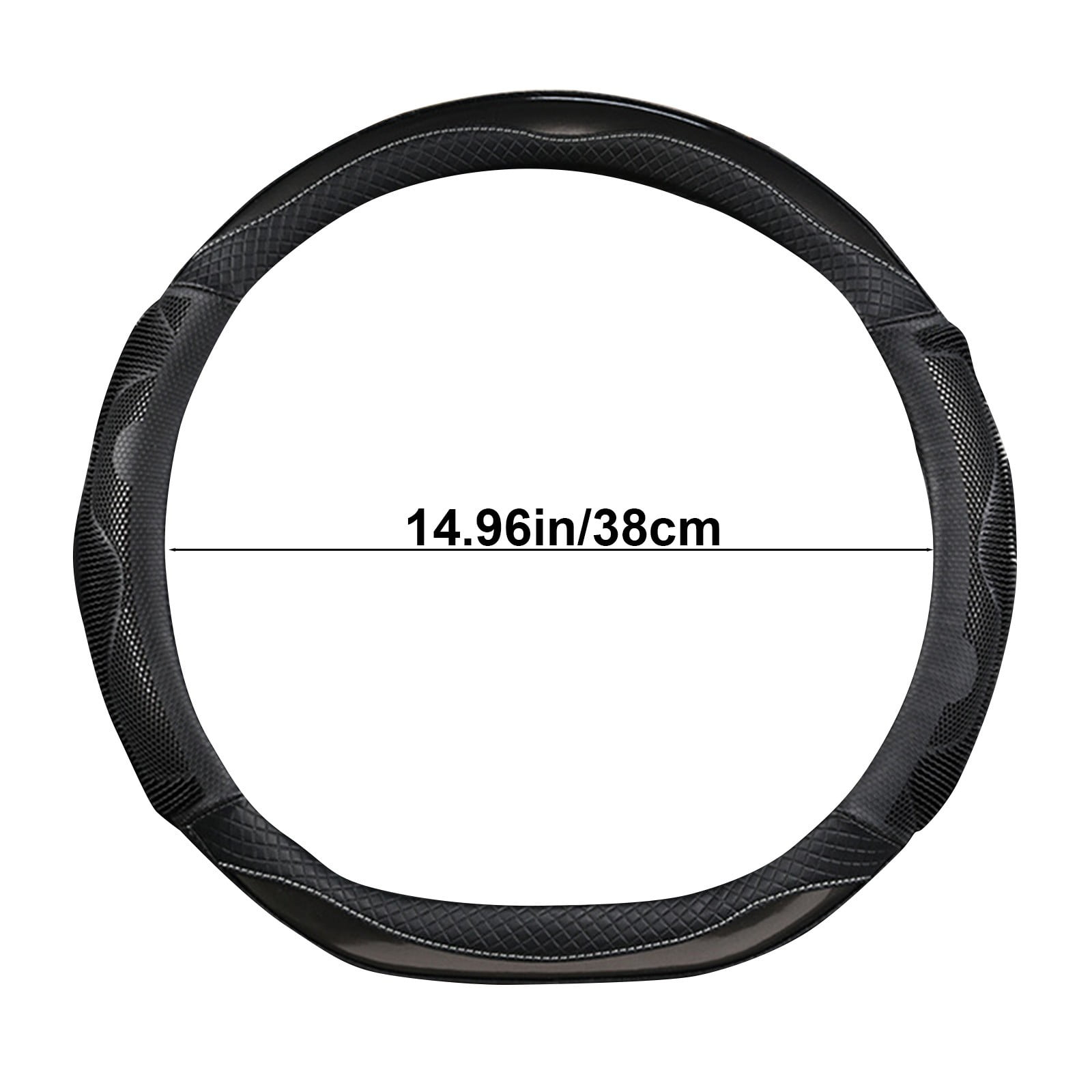 Jacenvly Car Accessories Cleaning Car Steering Wheel Cover Honeycomb Fashion Men and Women Available Handlebar Cover Bedroom Decor