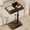 Rustic Brown, variant on 360° Swivel Sofa Side Table for Couch - Set of 2 - Adjustable Height Laptop Table for Work, TV Trays Table for Snacks Reading fits Bed Chair with Phone & Tablet Slot