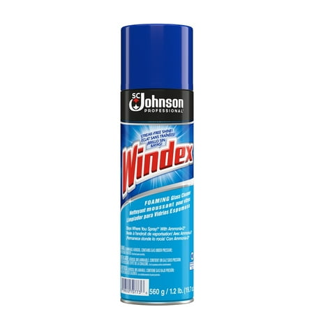 Windex, Foaming Glass Cleaner Aerosol, 19.7 Oz.