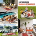 thumbnail image 4 of Crab Nautical Outdoor Rug for Patio/Deck/Porch, Non-Slip Large Area Rug 5 x 7 Ft, Coastal Ocean Summer Sea Vintage Art Indoor Outdoor Rugs Washable Area Rugs, Reversible Camping Rug Carpet Runner, 4 of 8