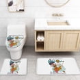 thumbnail image 4 of FMSHPON Halloween 4 Piece Bathroom Set Shower Curtain Bath Rug Contour Mat and Toilet Lid Cover, 4 of 7