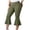 Army Green, variant on VBVC Women's Plus High Waist Flare Cropped Pants,Pull-On Stretch Capri Trousers For Women,Ladies Butt Lift Workwear with Pockets,Army Green,L-5XL