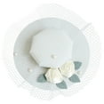 thumbnail image 2 of Sombrero de copa tocado Macarena blanco para mujeres, 2 of 8