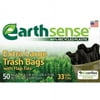 33 Gallon Black Garbage Bags, 33x40, 0.75mil, 50 Bags (WBIGES6FTL50)