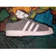 thumbnail image 3 of NIB Sz 12 Adi - das Originals Superstar Grey White Suede Shoes Men's IF3645, 3 of 6