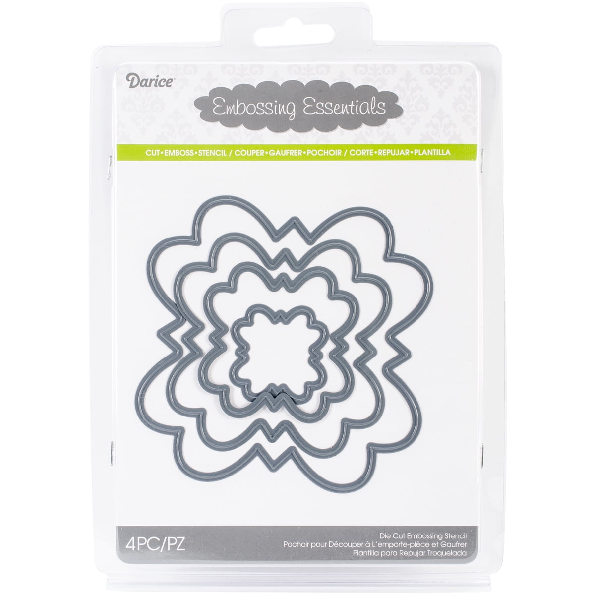 Darice Embossing Essentials Dies Cut Nesting Floral