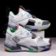 thumbnail image 3 of BINQER Zapatillas de baloncesto de malla con cordones for hombre, deportivas de suela gruesa, antideslizantes y de caña alta., 3 of 8