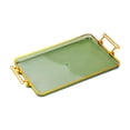 thumbnail image 4 of Bandeja para servir, bandeja de almacenamiento de joyas, bandeja Rectangular para servir tazas de café, bandeja decorativa, organizador de baño para verde, 4 of 8