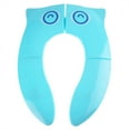 thumbnail image 1 of Cojín de asiento de orinal plegable para niños, portátil, de viaje, para entrenamiento de inodoro de bebés y niños pequeños, n.° 2, 1 of 13