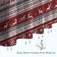 thumbnail image 6 of Red Christmas Deer and Snowflake Pattern Shower Curtain 36"x72" ,Bathroom Decorative Shower Curtains Set with 12 Hooks,Modern Waterproof Washable Shower Curtain, 6 of 6