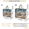 thumbnail image 2 of FORMRS Womens Corduroy Tote Bag Crossbody Shoulder Handbag with Pocket, Floating Whale, 2 of 7