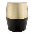 thumbnail image 1 of TOV Furniture Jadran 18" Black and Gold Iron Stool, 1 of 5