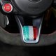 thumbnail image 3 of 100% Real Carbon Fiber Steering Wheel Emblem Decor Sticker Decal Badge Decoration for Alfa Romeo Giulia Stelvio 2020-2021, 3 of 5