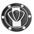 thumbnail image 2 of Etiqueta engomada de almohadil de cubierta de tapa del de de fibra de carbono negro 5D para motocicleta con Soledad Pegatina Tapa del tanque, 2 of 9