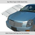 thumbnail image 2 of APS Compatible with Cadillac CTS 2003-2007 Main Upper Stainless Steel Silver 8x6 Horizontal Billet Grille Insert A85368C, 2 of 7