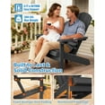 thumbnail image 4 of WINSOON All Weather HIPS Outdoor Plastic Adirondack Chairs Set Of 4-Dark Grey, 4 of 7