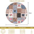 thumbnail image 3 of Pioneer Flower Floral Print Pattern Round Tablecloth 60 X 60 Inch, Wrinkle Resistant Wipeable Table Cloth for Kitchen Dining Picnic Patio Party, 3 of 6