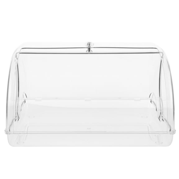 Worgeous  Breadbox for Kitchen Countertop Loaf Container Double Sink Plug Transparent