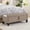 Linen, variant on S-HOME Ottoman with Storage, Storage Ottoman Bench with Safety Hinge 350 lbs Weight, Upholstered Entryway Bench with Seating