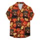 thumbnail image 3 of Lindas camisetas con gráficos de perros para hombres, ropa con estampado 3D, camisas hawaianas de playa, camisetas de manga corta Y2K, ropa vintage, blusa con solapa, 3 of 5