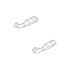 Genuine OE Infiniti Front Pipe - 20020-5W510