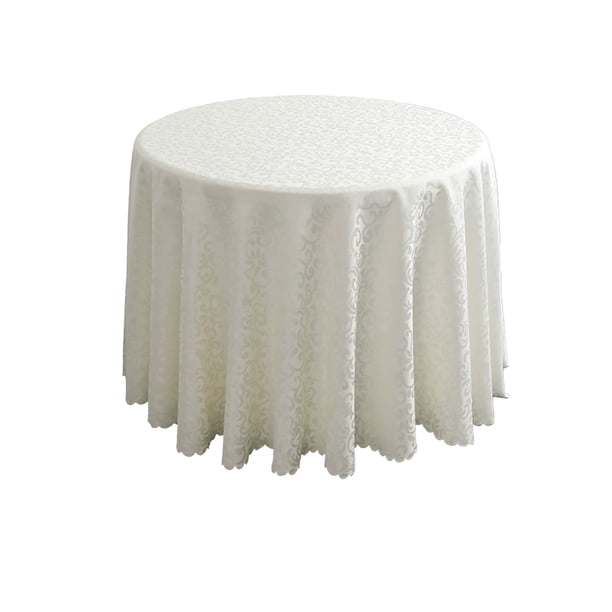 Mesa Redonda de Comedor Hotel Boda Manteles de Mesa 180cm Poliéster Beige Rojo Azul Negro Rosa Paño de Mesa Redonda de Restaurante Manteles de Mesa para Fiestas
