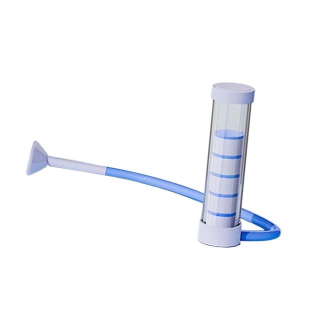 Dispositivo de ejercicio de respiración pulmonar con mancuernas para adultos, niños, mujeres y hombres. Azul