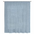 thumbnail image 2 of Vintage Sky Blue Sheer Curtains 96" Long, Farmhouse Retro Solid Color Linen Texture Light Filering Curtains, Privacy Drapes Simi Floor to Veiling Curtain for Living Room Bedroom Window Treatment, 2 of 9