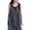 Grey, variant on Women Casual Daily Shirts O Neck Sleeveless T Shirt Tee Vest Color Block Button Cotton And Llinen Loose Tank Tops Blouse