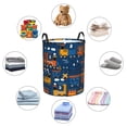 thumbnail image 6 of Fotbe Laundry Hamper With Durable Leather Laundry Basket Funny Steam Train Thickened Waterproof Round Collapsible Laundry Hamper, Dirty Clothes Laundry Basket, 6 of 8