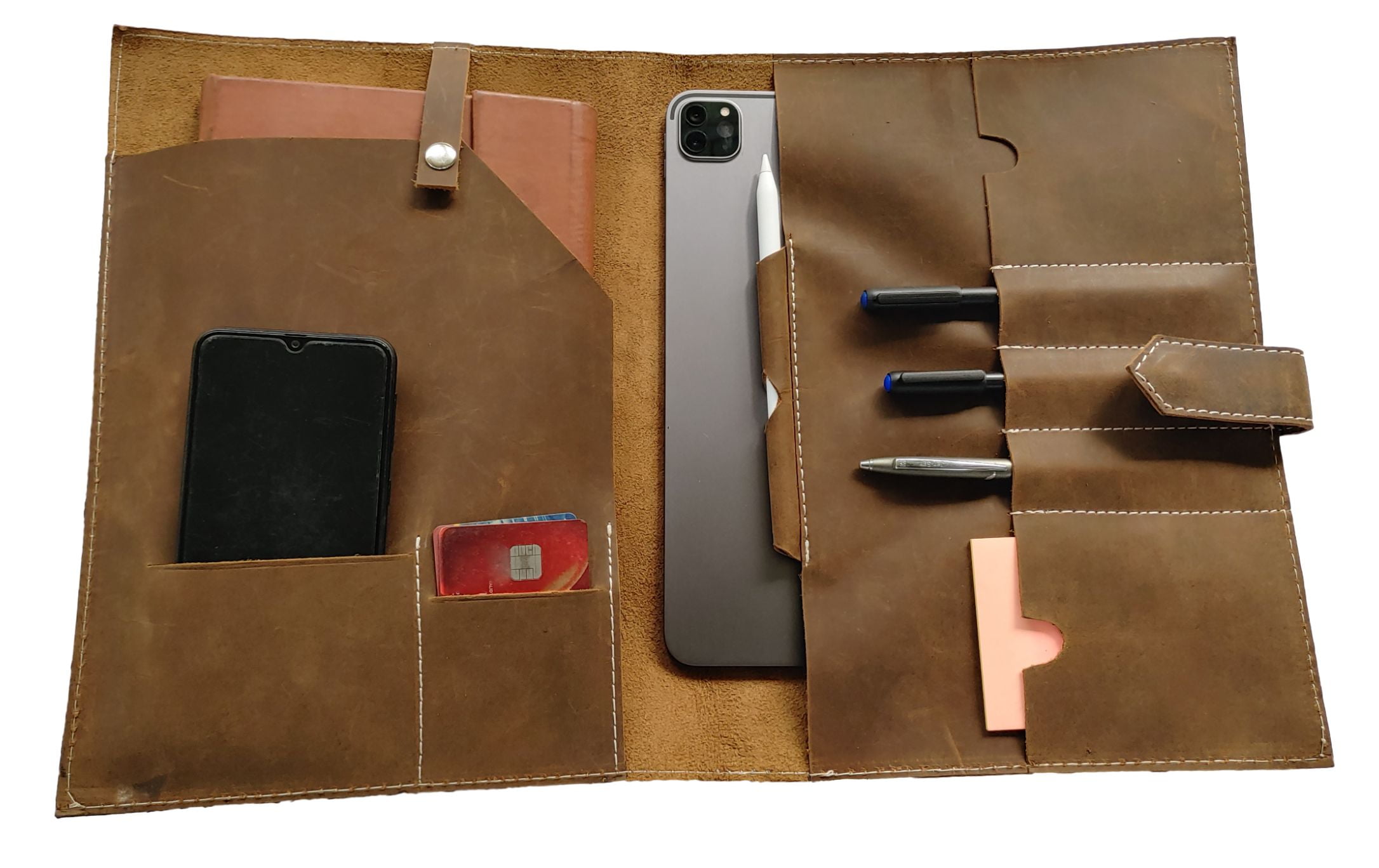 Madosh, Genuine Leather Portfolio for iPad Pro,Leather Folder with