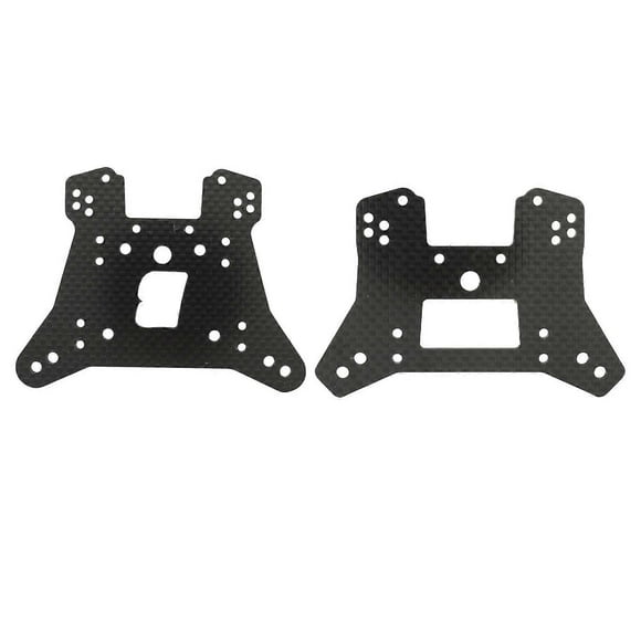 RC Shock Tower Rear Front Carbon Fiber Lightweight Durable Rugged RC Shock Damper Tower Replacement for Traxxas Sledge