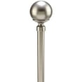thumbnail image 2 of Home Details Solid Knob Curtain Rod 86-120" in Satin, 2 of 3