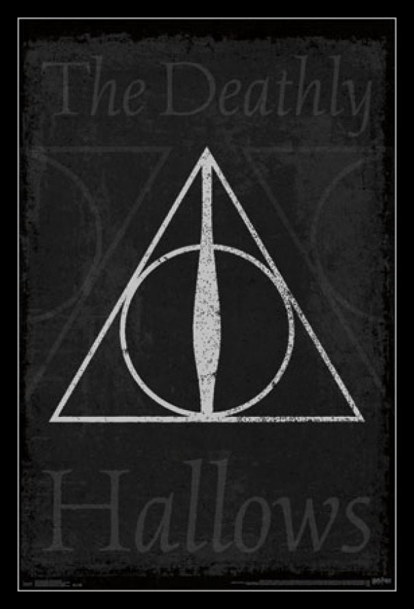 Deathly Hallows Travel Size Pillowcase  12 x 18"  New & Handmade 1-Harry Potter 