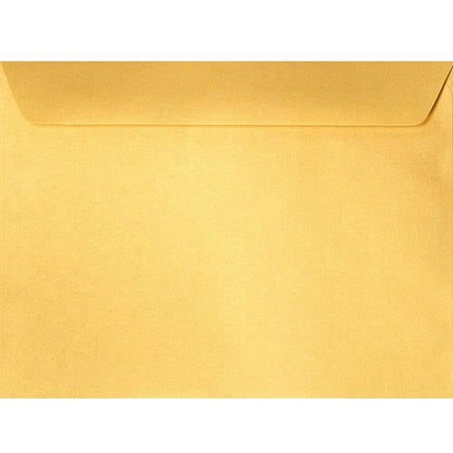 6 x 9 Booklet Envelopes Gold Metallic (50 Qty.)