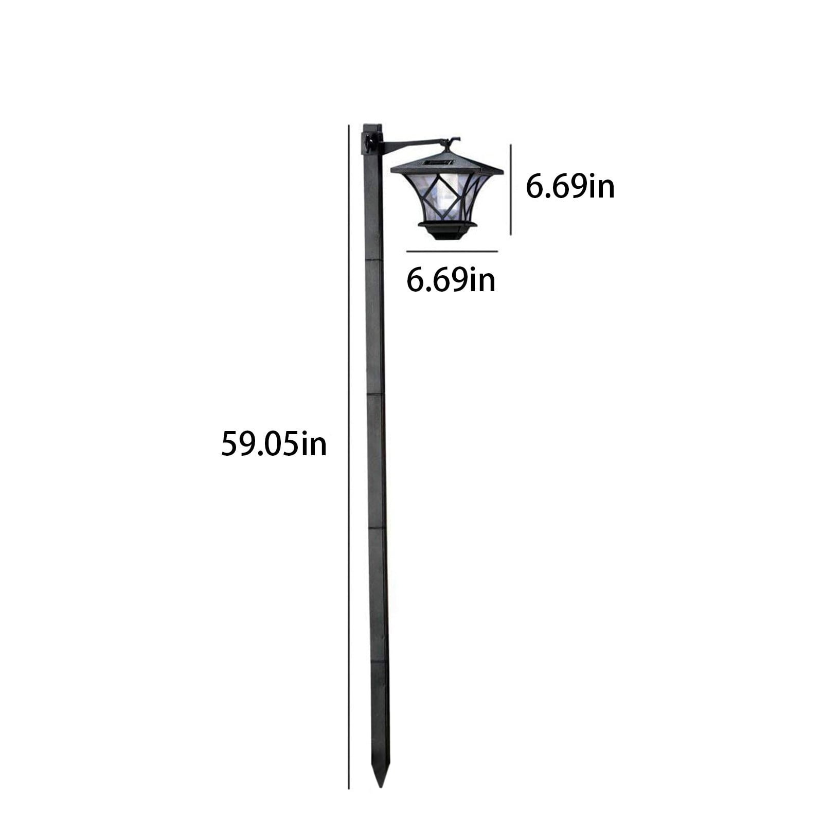 59"Solar Lamp Post Lights, Solar Post Lights Waterproof, Outdoor Lamp Post, Decorative Solar Lamp Vintage for Patio, Garden, Backyard, Pathway, Front/Back Door