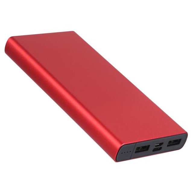 Fresh Fab Finds FFF-Red-GPCT3853 20&44;000mAh Power Bank Chargeur de Batterie Externe Portable Double USB Type C Micro USB Entrée