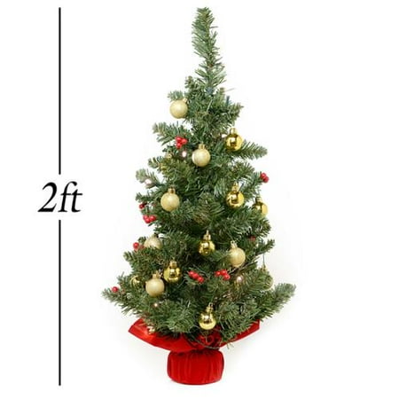 2 battery operated led tabletop christmas tree with red 2 battery operated led tabletop christmas tree with red