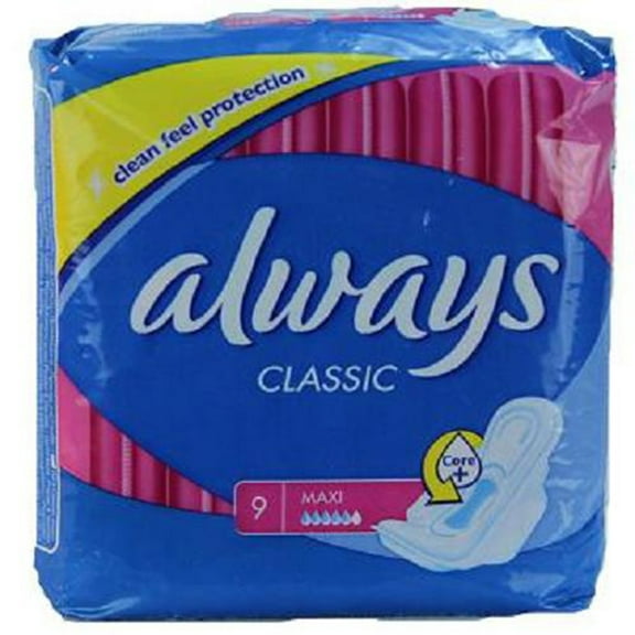 Always, Maxi Classic Pads With Wings, Count 1 - Feminine Sanitary Napkins / Grab Varieties & Flavors
