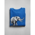 thumbnail image 3 of Incredible Sketch Of An Elephant Sweatshirt Women -Image by Shutterstock, Female Medium, 3 of 4