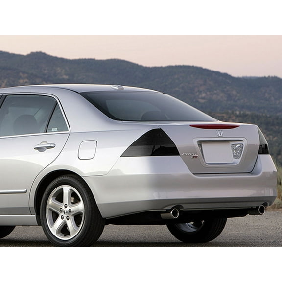 Rvinyl Tail Light Tint Covers Compatible with Honda Accord 2006-2007 (Sedan) - Blackout Smoke