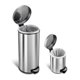 thumbnail image 2 of Bote de Basura Grande Ninestars para Cocina Baño Oficina 30 Litros Acero Inoxidable con Cubo Interior Tapa y Pedal, 2 of 7