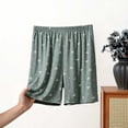 thumbnail image 3 of Posijego Plus Size Pajama Shorts for Women Summer Sleep Shorts XL–5XL Womens Elastic Waist Soft Stretch Lounge Shorts, 3 of 5