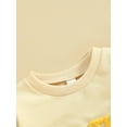 thumbnail image 5 of Jxzom Toddler Baby Boy Girl Easter Outfit Fuzzy Letter Embroidery Long Sleeve Crewneck Sweatshirt Tops 6M 12M 18M 2T 3T Easter Clothes, 5 of 7