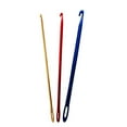 thumbnail image 1 of Aluminium Crochet Hooks Set with Eye for Knitting Crafts Assorted Color 3pcs Various Sizes Suitable for All Projects, 1 of 8