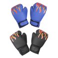 thumbnail image 2 of yotijay 2 Pair of Kids Boxing Gloves Sparring Gloves PU Leather Punching Gloves Training Black and Blue, 2 of 9