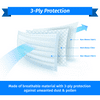 50 pc pack Disposable Face 3 Ply