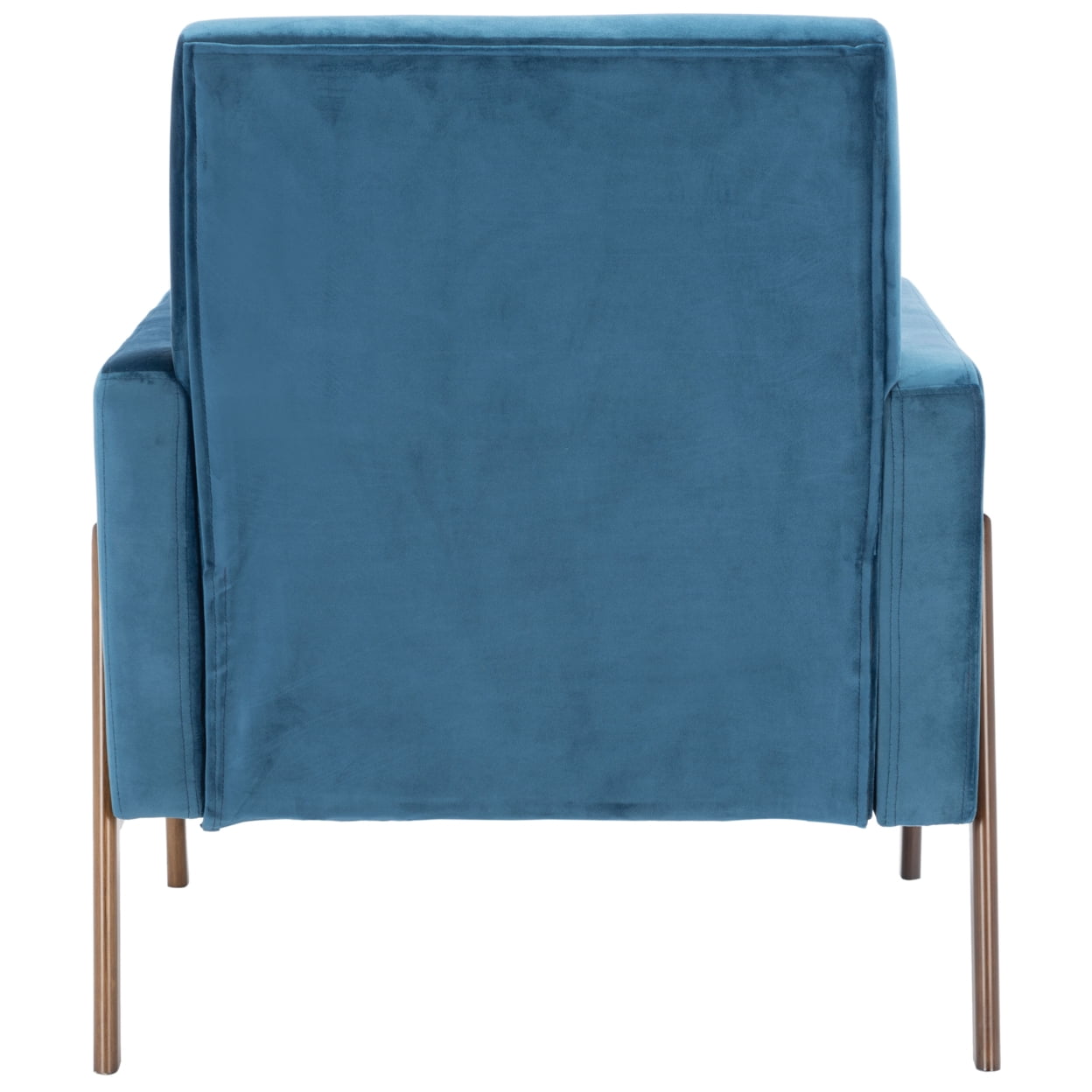 SAFAVIEH Roald Solid Glam Sofa Accent Club Chair, Blue