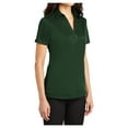 thumbnail image 4 of Womens Silk Touch Polyester Performance Polo Dark Green 3X-Large, 4 of 6